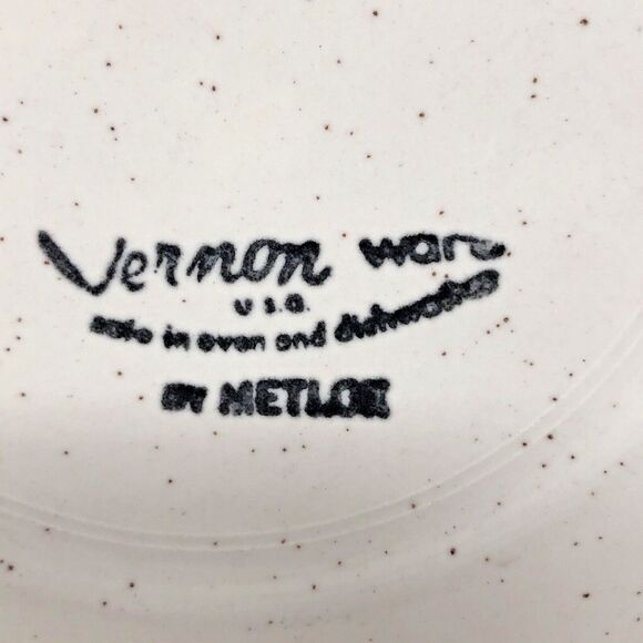 Metlox Tickled Pink 6" Bread Plates Vernon Ware 50s Dinnerware MCM Set of 4 - Picture 6 of 16